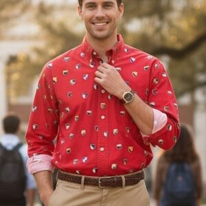 Chaps Ralph Lauren XL 90s Old Money Country Club Shields Button Down Shirt